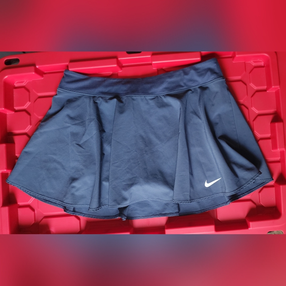 Nike Grey-Navy Blue Athletic Skirt